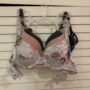 34 C Danskin bra set of 3